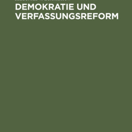 Demokratie und Verfassungsreform
