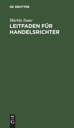 Leitfaden Für Handelsrichter