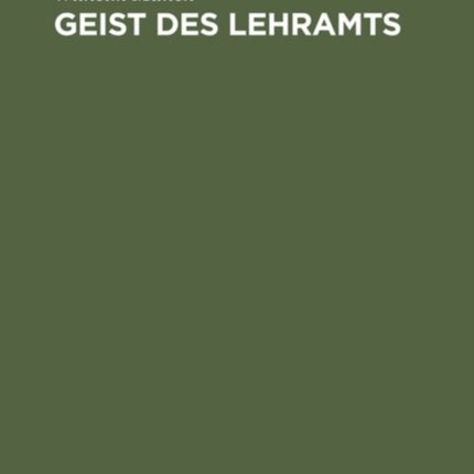 Geist des Lehramts