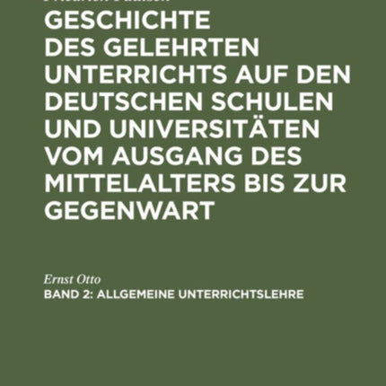 Allgemeine Unterrichtslehre
