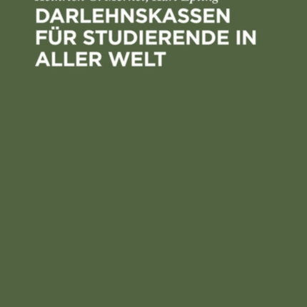 Darlehnskassen Für Studierende in Aller Welt