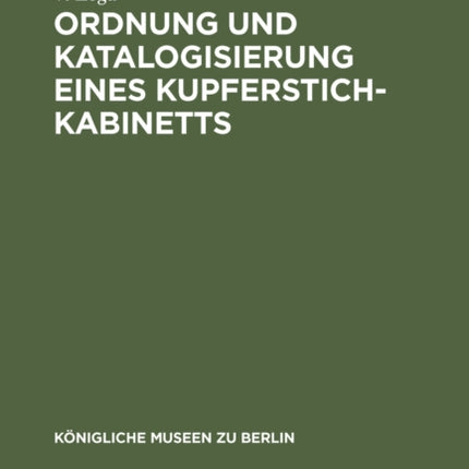 Ordnung und Katalogisierung eines