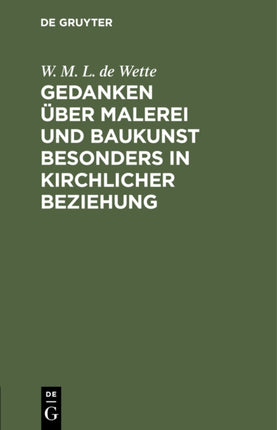 Gedanken über Malerei und Baukunst besonders in