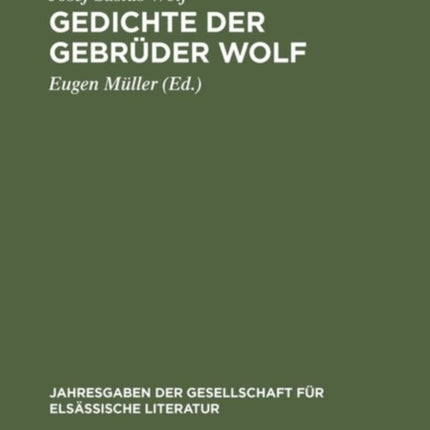 Gedichte der Gebrüder Wolf