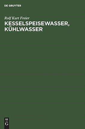 Kesselspeisewasser, Kühlwasser