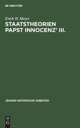 Staatstheorien Papst Innocenz' III.