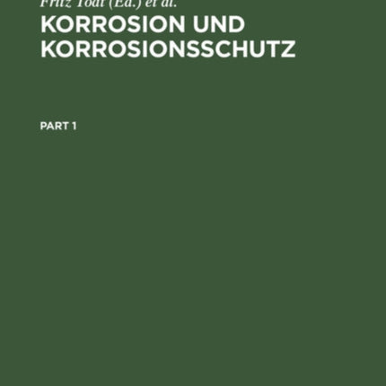 Korrosion Und Korrosionsschutz