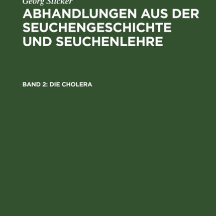 Die Cholera