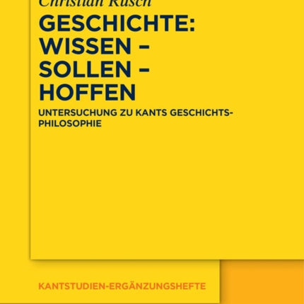 Geschichte: Wissen - Sollen - Hoffen