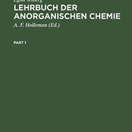 Lehrbuch Der Anorganischen Chemie