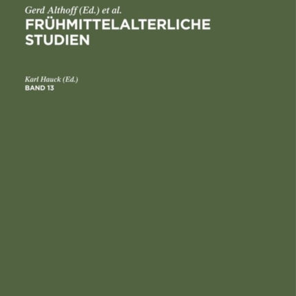 Frühmittelalterliche Studien