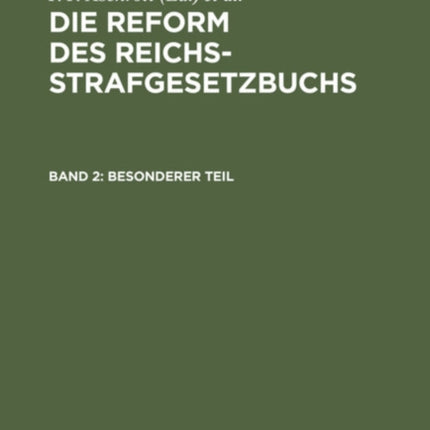 Besonderer Teil