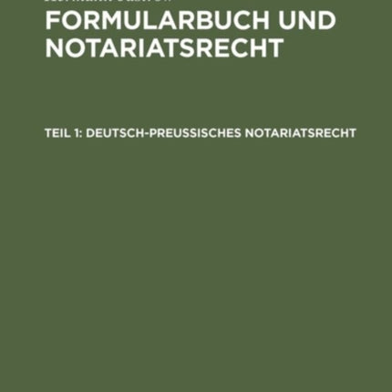 Deutsch-preußisches Notariatsrecht