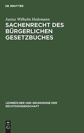 Sachenrecht des Bürgerlichen Gesetzbuches