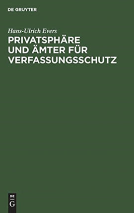 Privatsphäre und Ämter für Verfassungsschutz
