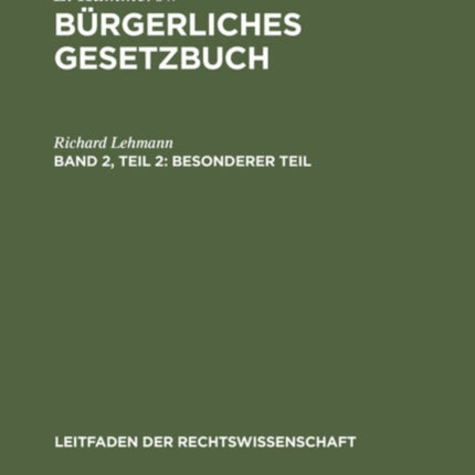 Besonderer Teil