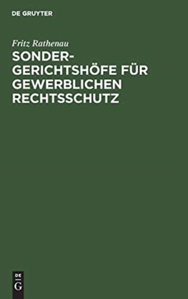 Sondergerichtshöfe für gewerblichen Rechtsschutz