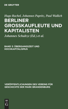 Übergangszeit und Hochkapitalismus
