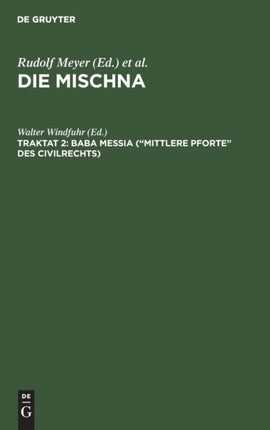 Baba meßia ( Mittlere Pforte  des Civilrechts)
