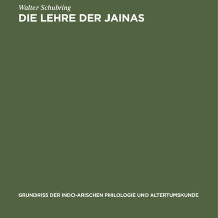 Die Lehre Der Jainas