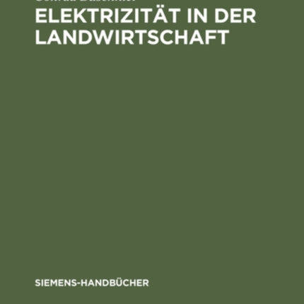 Elektrizität in Der Landwirtschaft
