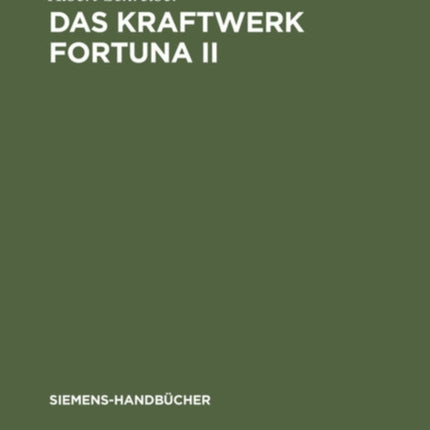 Das Kraftwerk Fortuna II: Monographie Eines Dampfkraftwerks in System Darstellung