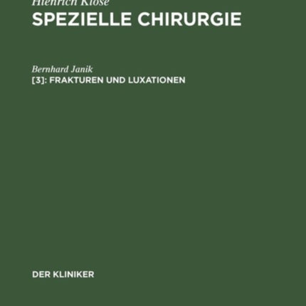 Frakturen und Luxationen