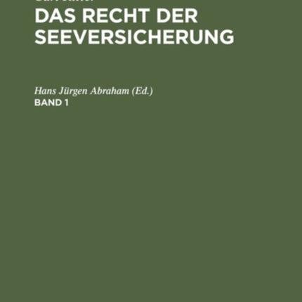 Das Recht der Seeversicherung