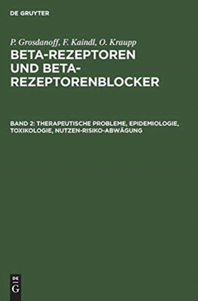 Therapeutische Probleme, Epidemiologie, Toxikologie, Nutzen-Risiko-Abwägung