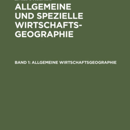 Allgemeine Wirtschaftsgeographie