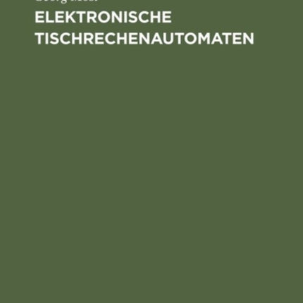 Elektronische Tischrechenautomaten