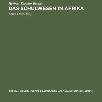 Das Schulwesen in Afrika