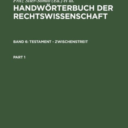 Testament - Zwischenstreit: Abkürzungen, Mitarbeiterverzeichnis, Sachregister
