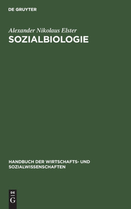 Sozialbiologie: Bevölkerungswissenschaft Und Gesellschaftshygiene