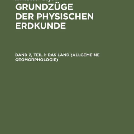 Das Land (Allgemeine Geomorphologie)