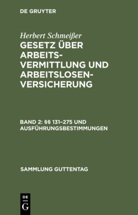§§ 131-275 Und Ausführungsbestimmungen