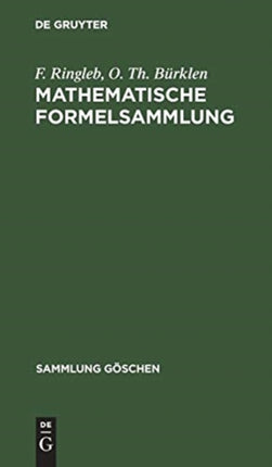 Mathematische Formelsammlung