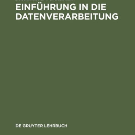 Einführung in die Datenverarbeitung