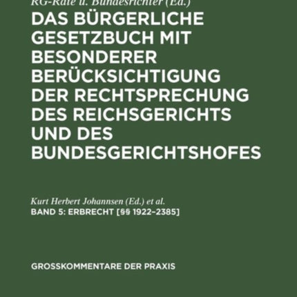 Erbrecht [§§ 1922-2385]