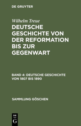 Deutsche Geschichte von 1807 bis 1890