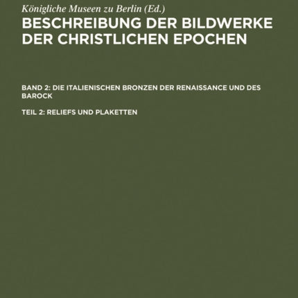Reliefs und Plaketten