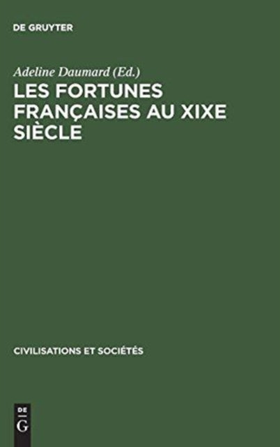 Les fortunes françaises au XIXe siècle
