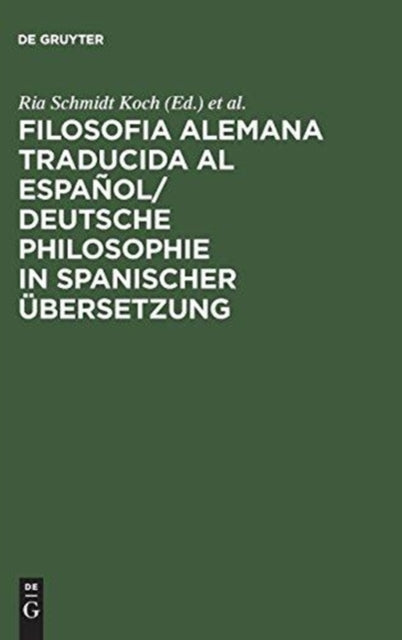 Filosofia alemana traducida al español/ Deutsche