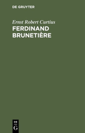Ferdinand Brunetière