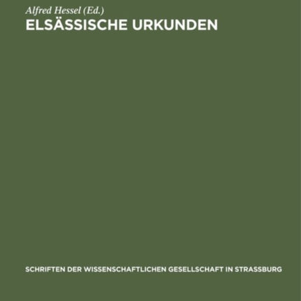 Elsässische Urkunden