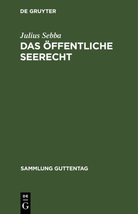 Das Öffentliche Seerecht