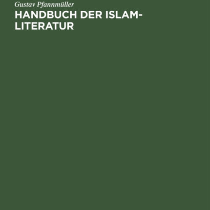 Handbuch der Islam-Literatur