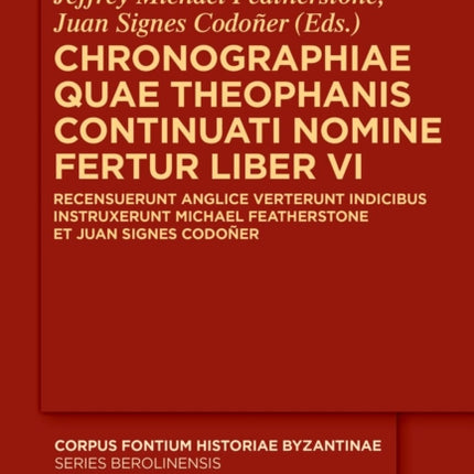 Chronographiae quae Theophanis Continuati nomine