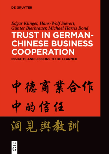 Trust in GermanChinese Business Cooperation