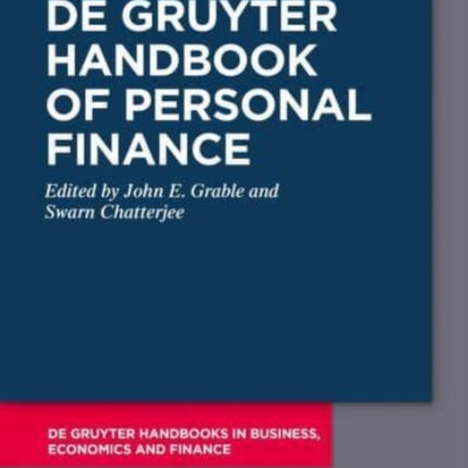 De Gruyter Handbook of Personal Finance